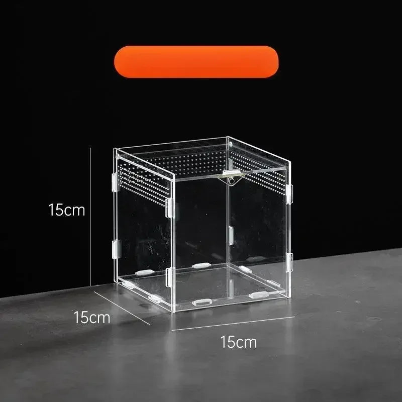 Reptile Habitat Terrarium Breeding Box Acrylic Case Nano Arboreal Tarantula Enclosure Spider Scorpion Bearded Dragon Habitat - Urbizia