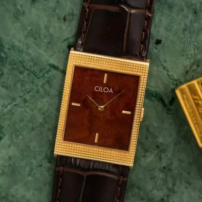 CILOA Red Retro Men's Sporty Square Fashion New Tank Luxury Gift Waterproof Quartz Watch for Men High-Quality Men's Watch