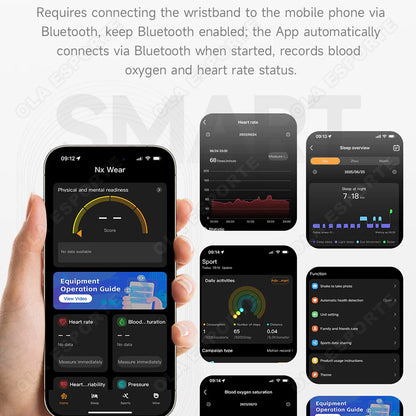 2026 New Smart Bracelet Ultra-thin Heart Rate Blood Oxygen Sleep Monitor IPX8 Waterproof Smart Watch Sports Women Men Smart Band