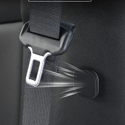 2Pcs Magnetic Car Seat Belt Holder Fixing Clip Pu Leather Seatbelt Limiter Stopper For Safety Belt Clip Prevent Falling