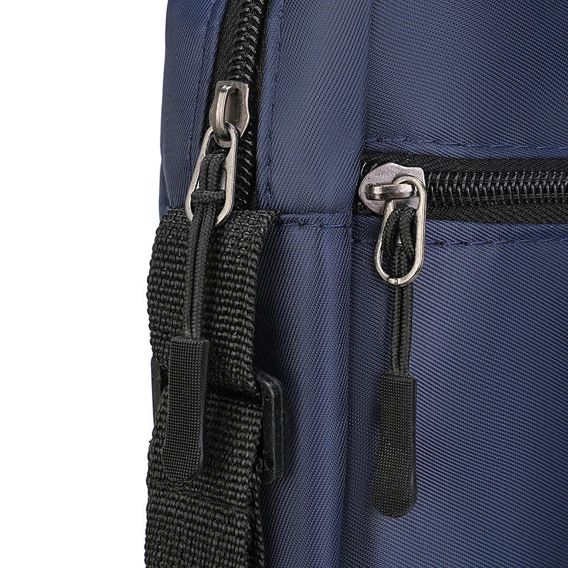 Men's Casual Oxford Shoulder Bag - Unisex Crossbody Phone Pouch with Adjustable Strap (Travel Waist Pack & Chest Bag)