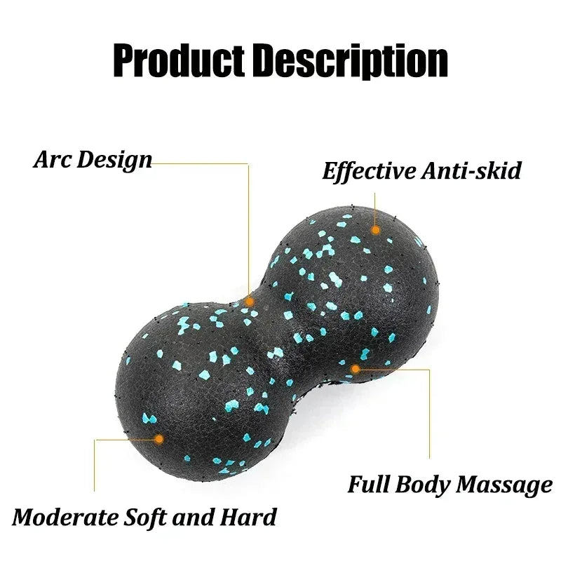 EPP 8cm Peanut Balls Body Massage Fascia Ball High Density Muscle Relaxation Lacrosse Fitness Yoga Myofascia Ball Relieve Pain - Urbizia
