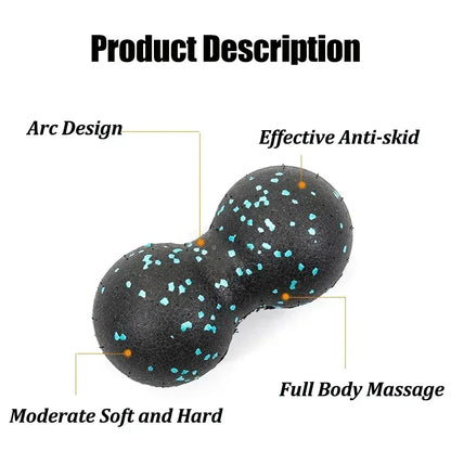 EPP 8cm Peanut Balls Body Massage Fascia Ball High Density Muscle Relaxation Lacrosse Fitness Yoga Myofascia Ball Relieve Pain - Urbizia