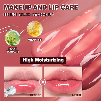 Moisturizing Lip Lotion Essence Volumizing Lip Glaze Women's Moisturizing and Moisturizing Natural Lip Gloss Hydrating Lip Gloss