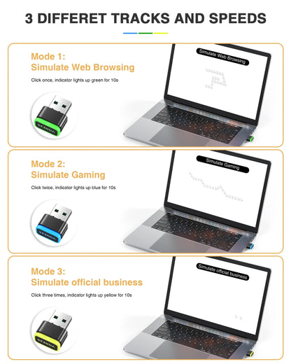 USB Mouse Jiggler Undetectable Auto Mouse Mover for PC & Laptop