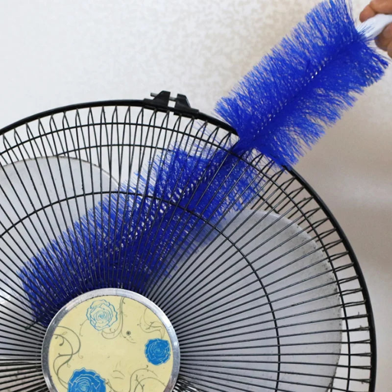 Bendable Fan Brush Ultra-Fine Bristles Fan Inner Duster Remover Long Handle Air-conditioner Furniture Shutter Cleaning Tool