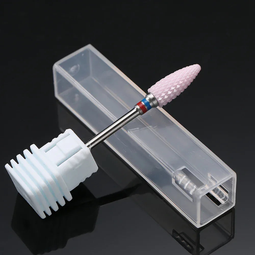 1pcs Ceramic Nail Drill Bit Rotary Cuticle Burr Gel Remover Files Mills for Electric Drill Machine Nail Art Tools Accessories