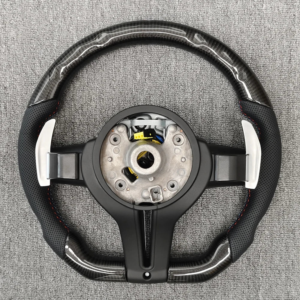 M Upgraded Steering Wheel Sport Carbon Fiber Parts For BMW F20 F23 F10 F12 F30 F32 F34 F45 F22 F39 F15 F25 M3 M5 E87 E70 E90 E84