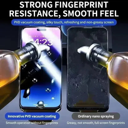 Anti-Spy Tempered Glass Screen Protector iPhone Dust-Free