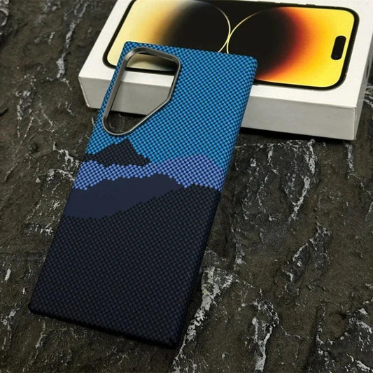 Carbon Fiber MagSafe Case with Alloy Lens Protection for Samsung Galaxy