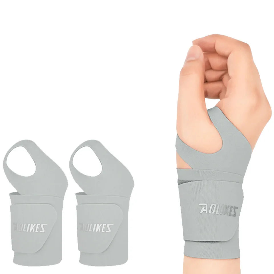 AOLIKES Ultra Thin and Soft Wrist Brace Wrist Wraps for Men and Women, Adjustable Wrist Support for Basketball Tennis Badminton