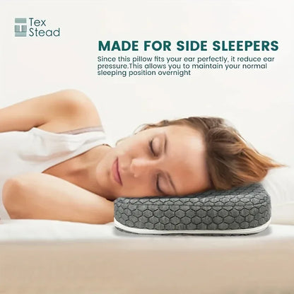Ear Piercing Pillow for Side Sleepers, CNH and Ear Pain Ear Inflammation，with an Ear Hole Sleeping Pillow, Ear Guard Pillow - Urbizia