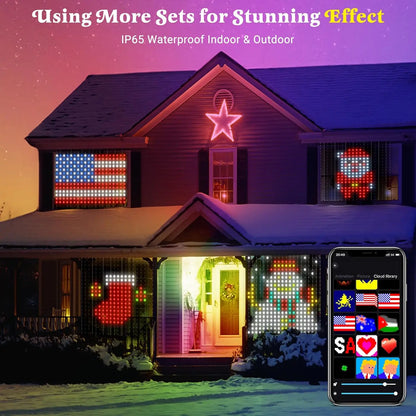 400 LED Smart Curtain Lights – App-Controlled Music Sync Fairy Lights