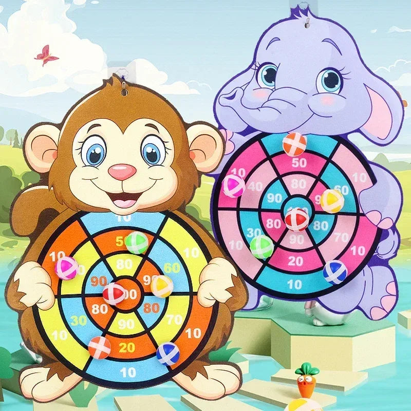 Montessori Sticky Ball Dart Board Game for Kids - Urbizia