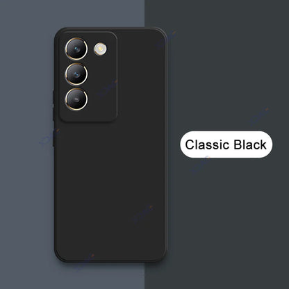 Luxury Dual Layer Cellphones Case Cover for VIVO V30 Lite V40 SE Lens Protection V30Lite V40SE Soft Square Liquid Silicone Armor