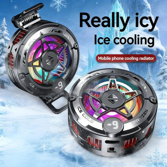 Magnetic Phone Cooler RGB Digital Display Gaming Fan