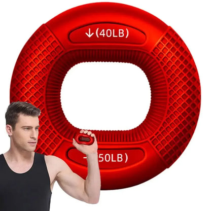 Silicone Finger Gripper Ring Hand Muscle Strengthener Ring Wrist Finger Trainer Exercise Carpal Expander Workout Fitness Device - Urbizia