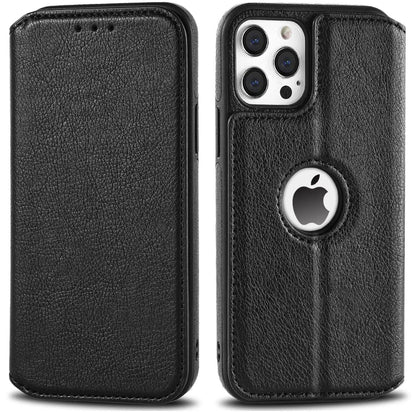 iPhone RFID Blocking Leather Wallet Case – Magnetic Flip