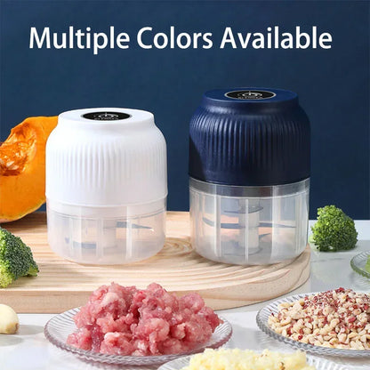 250ml Mini Wireless Electric Vegetable & Garlic Chopper – USB Rechargeable - Urbizia