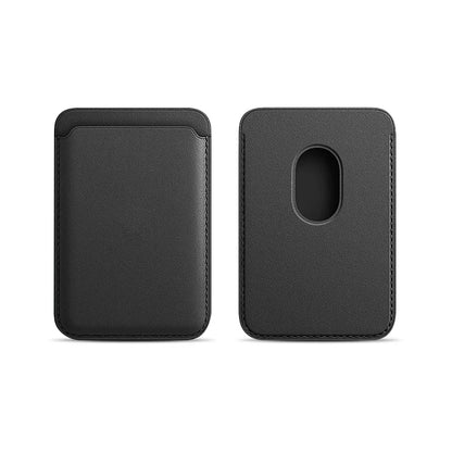 Leather Card Wallet Cover Phone Card Holder for MagSafe Magnetic Case Suitable for All iPhone for MagSafe Card Phone Back Bag