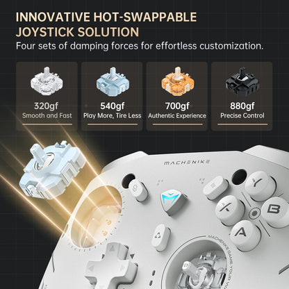 MACHENIKE G5Pro V2 Tri Mode Gaming Controller Optical Trigger ABXY Button Hot-Swappable Joystick 4K Resolution For Switch PC