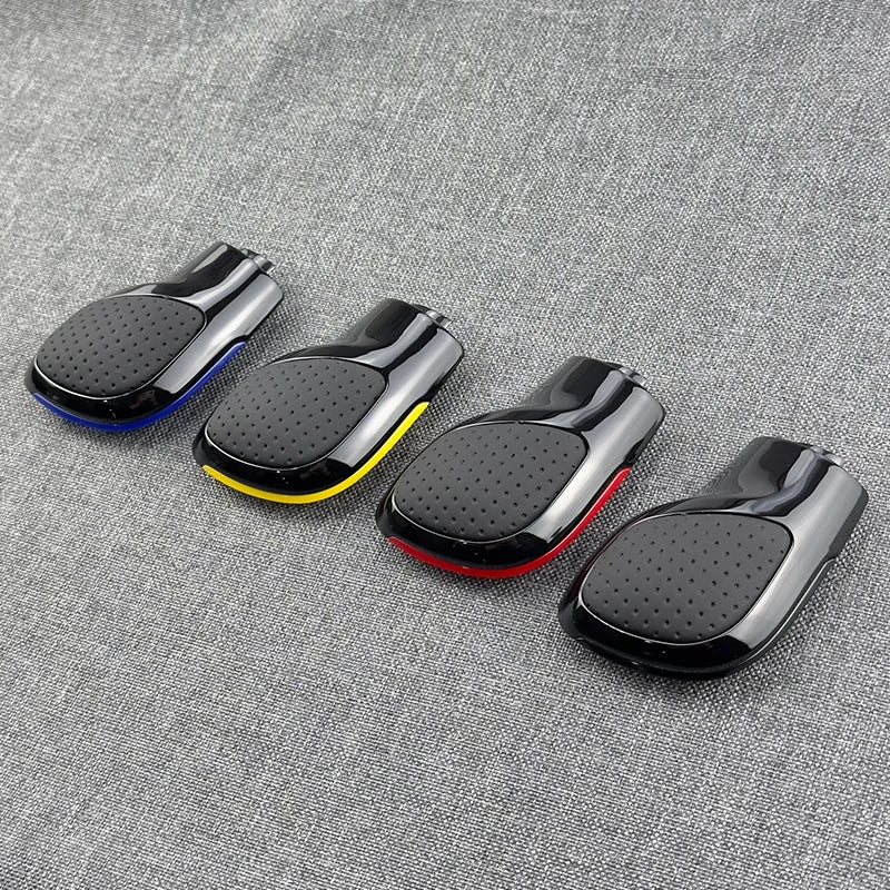 Black Chrome With Suede Leather Gear Shift Knob Side Cover DSG Emblem For VW Golf 6 7 R GTI Passat B7 B8 CC R20 Jetta MK6 GLI
