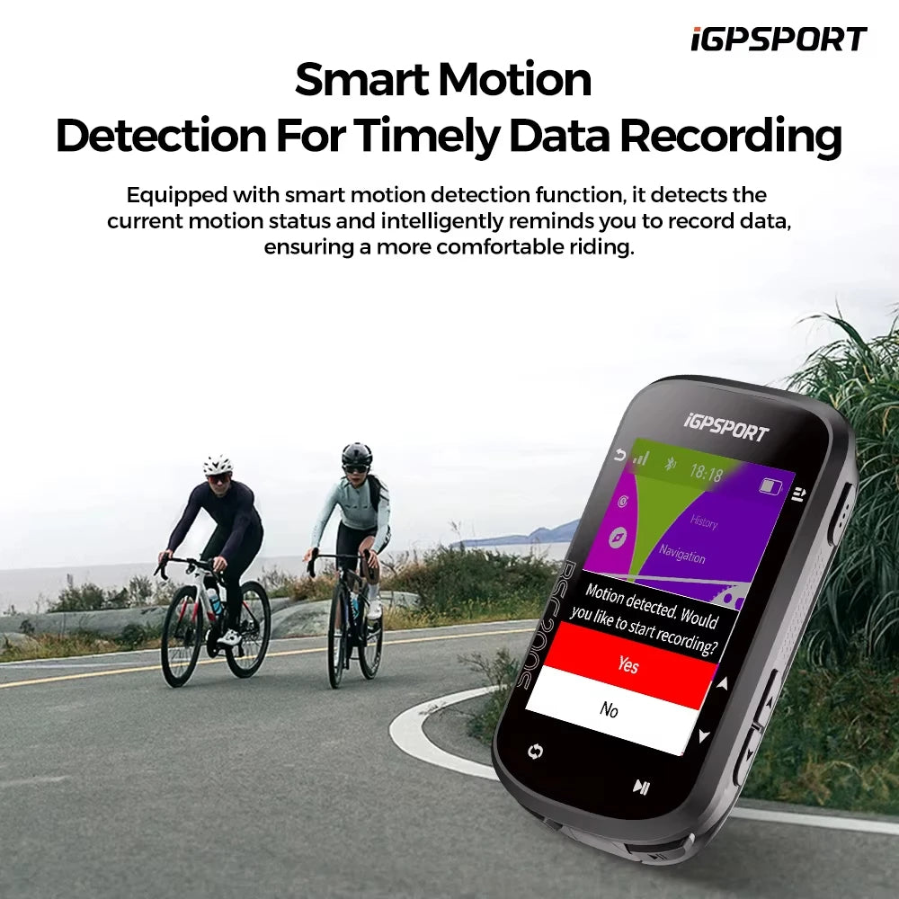 iGPSPORT BSC200S GPS Bike Computer 2.4" Colorful Screen Wireless Bicycle Speedometer Cycling Odometer Bluetooth ANT+