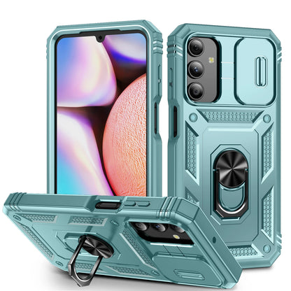 360 Full Protection Phone Case For Samsung Galaxy A17 A16 A15 A56 A55 A26 A06 A35 A34 A54 Case Armor Car Magnet Ring Stand Cover