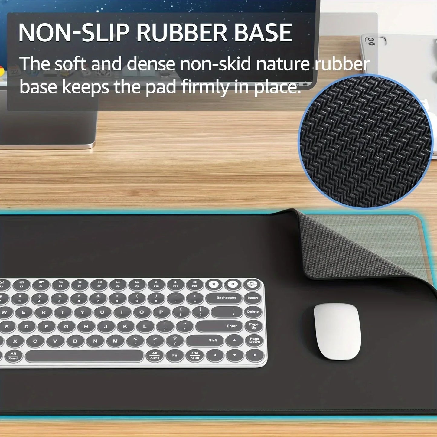 1PC Large Mouse Pads For Desk, Gaming Mouse Pad, Mouse Pad with Stitched Edges and Non-Slip Rubber Base, Extended Mouse Pad - Urbizia