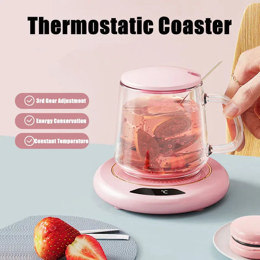 USB Thermostatic Heating Cup Coaster – 3 Level Temperature Control