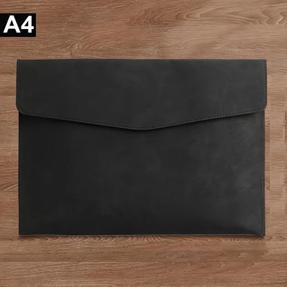 Large Capacity A4 File Folder Organizer with Double-Layer Laptop Protective Sleeve Storage Bag