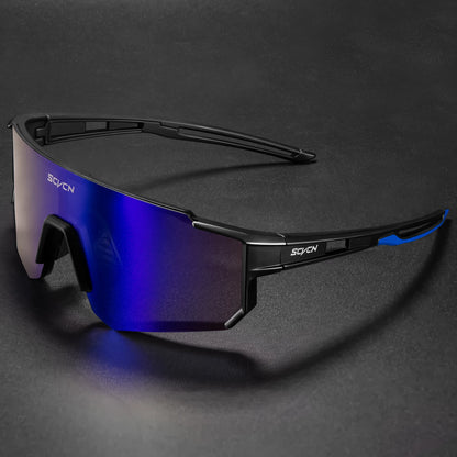 SCVCN Fashion Cycling Glasses Bike Baseball Sunglasses for Men UV400 Sports MTB Outdoor Goggles Bicycle Women Sunglasses Riding