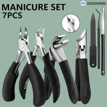 1/7pcs Professional Heavy Duty Nail Care Tools for Ingrown And Toenails Classic Handle Ergonomic Stainless Steel Nail Clippers