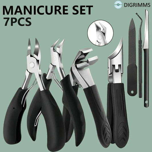 1/7pcs Professional Heavy Duty Nail Care Tools for Ingrown And Toenails Classic Handle Ergonomic Stainless Steel Nail Clippers