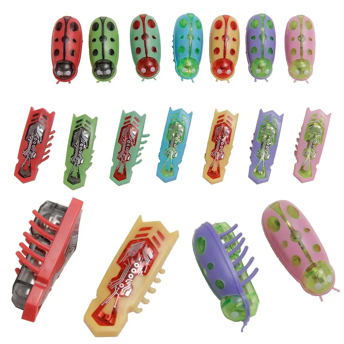 Mini Electric Bug Pet Dog Cat Toy Interactive Cute Ladybird Beetle Animal Shape Cat Toys Walking Insect Cat Playing Supplies - Urbizia