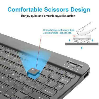 Bluetooth Keyboard Mouse For iPad Mac Android Phone Tablet Slim Office Mini Wireless Keyboard For Android IOS Windows Laptop