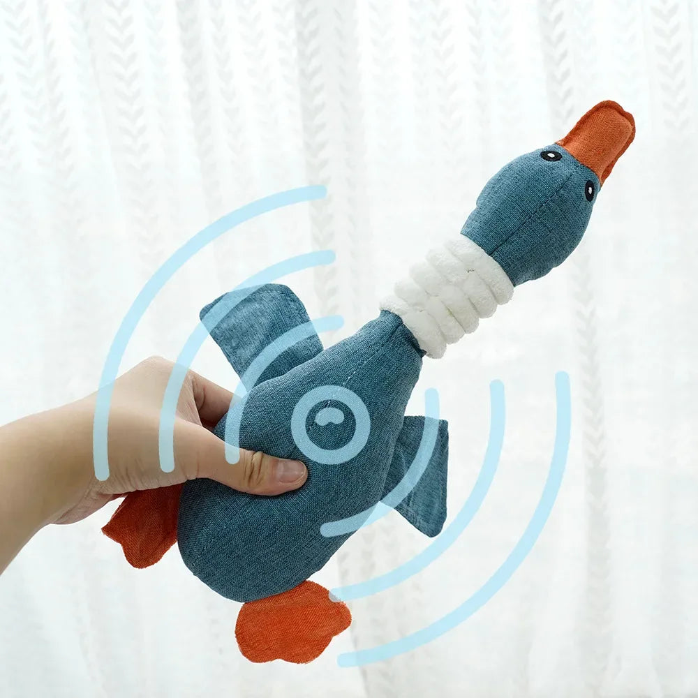 Pet Toys Geese Sound Bite Resistant Teeth Grinding Teeth Cleaning Dog Cat Pet Supplies - Urbizia