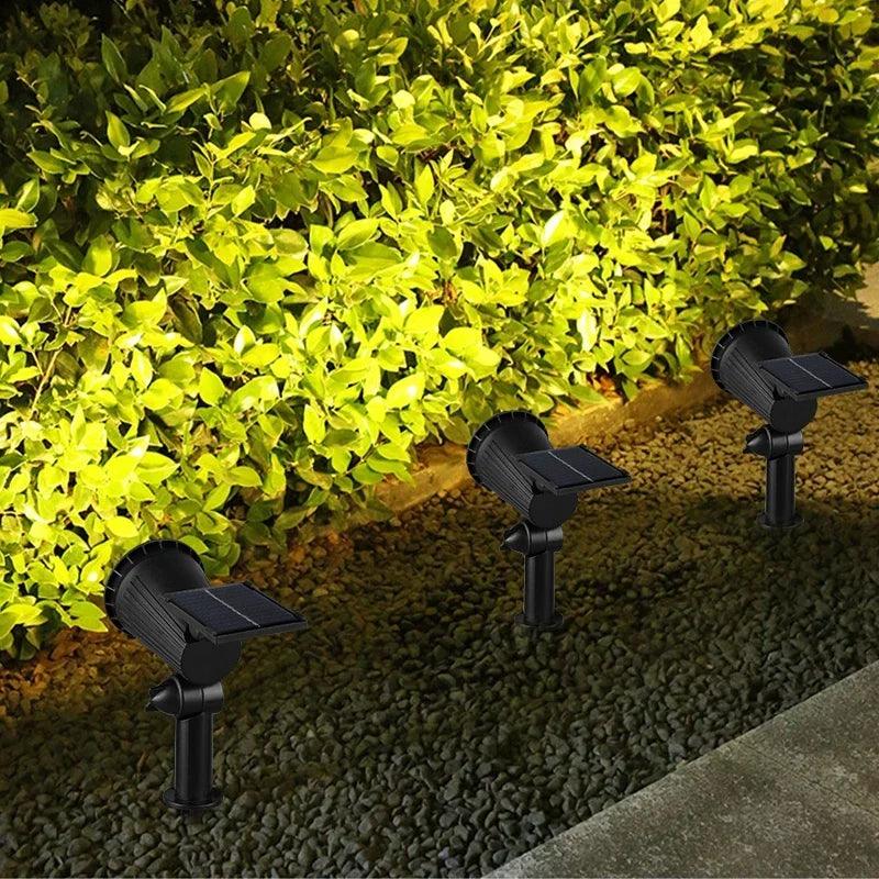 Garden 9 LED Solar Powered Light Adjustable Solar Spotlight Outdoor IP65 Waterproof Landscape Lamp Villa Night Decor Light