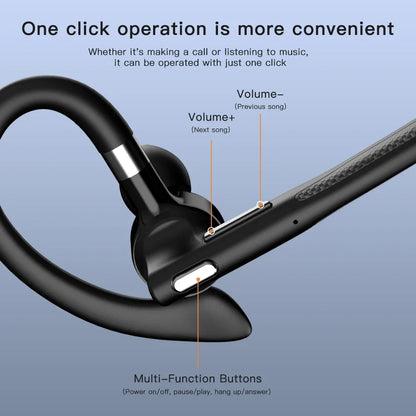 Bluetooth Earphones 5.4 Headphones Stereo Handsfree Noise Canceling Wireless Business Headset With ENC Mic For All Smart Phones