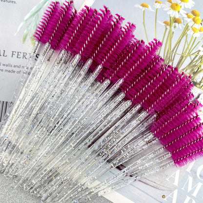 50-Pack Disposable Crystal Eyebrow & Mascara Brushes