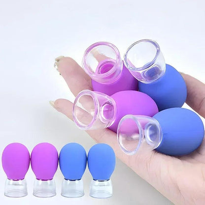 Silicone Cupping Set for Face & Neck Massage Therapy