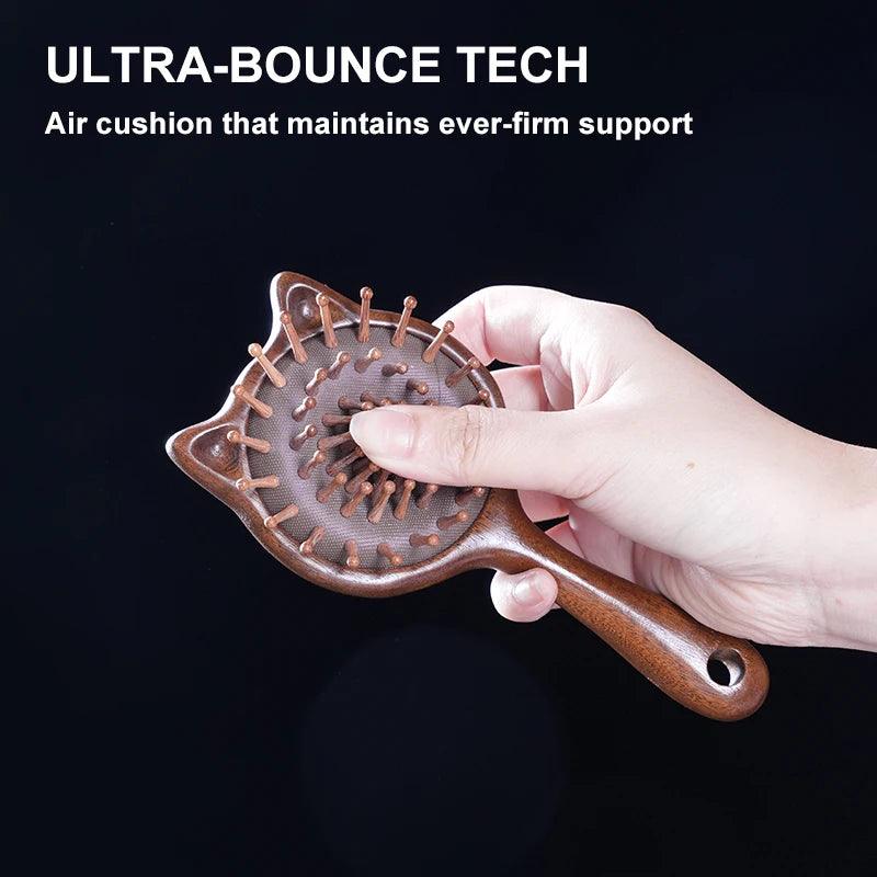 Wooden Scalp Massage Comb for Relaxation & Care