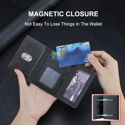 Magsafe PU Leather Card Holder for Men & Women - Stylish Magnetic Card Wallet for Phone 16/15/14/13/12 Pro Max Mini
