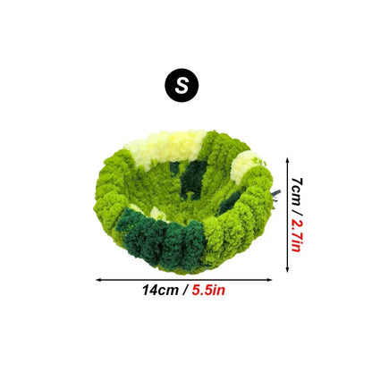 Autumn Winter Warm Cozy Bird Nest Plush Parrot Round Sleeping Bed House Toys for Small Animal Pet Bird Parrot Cage Accessories - Urbizia