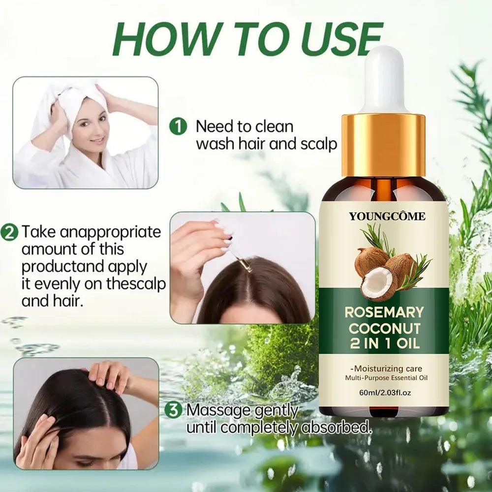 Rosemary Hair Oil for Growth & Scalp Nourishment
