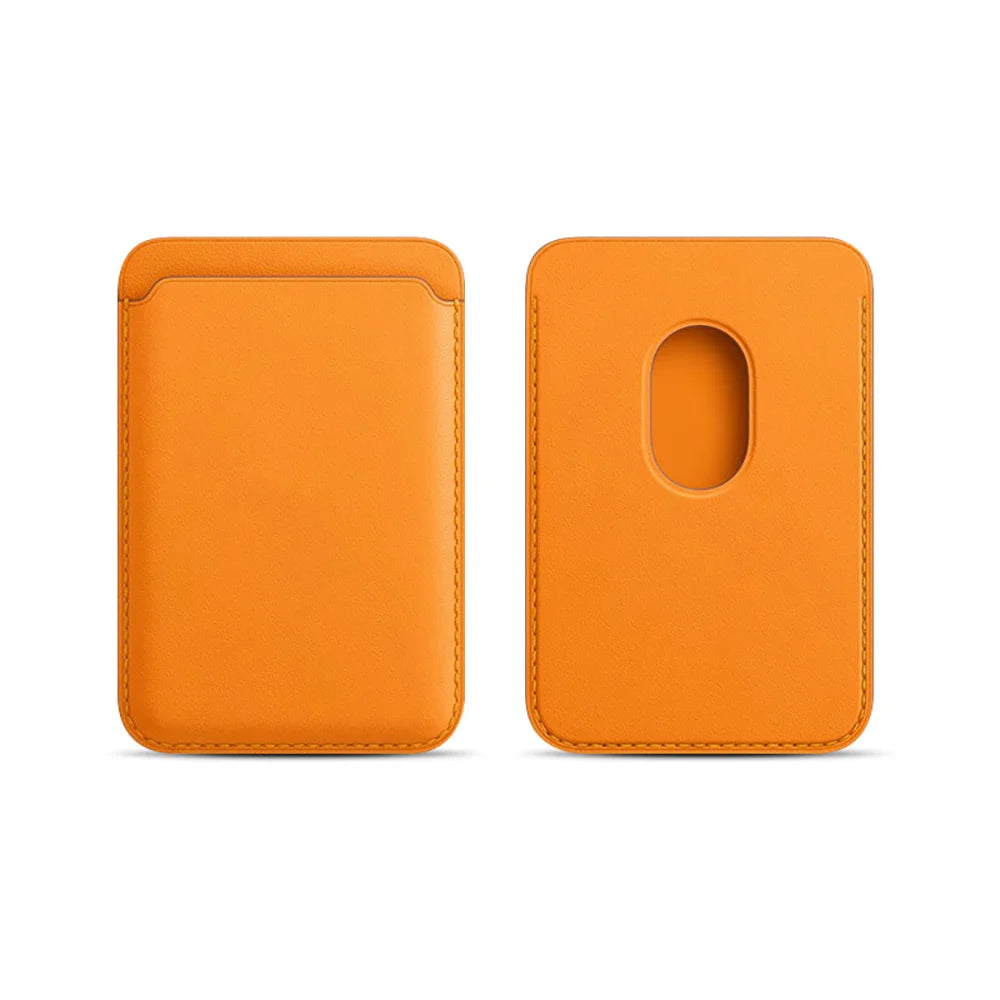Leather Card Wallet Cover Phone Card Holder for MagSafe Magnetic Case Suitable for All iPhone for MagSafe Card Phone Back Bag