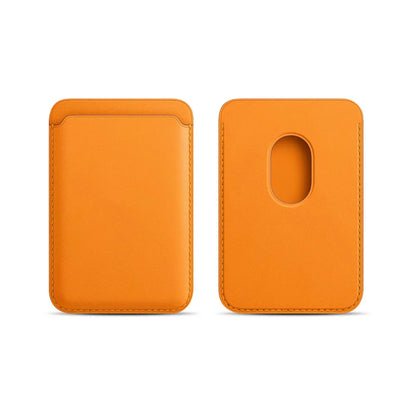 Leather Card Wallet Cover Phone Card Holder for MagSafe Magnetic Case Suitable for All iPhone for MagSafe Card Phone Back Bag