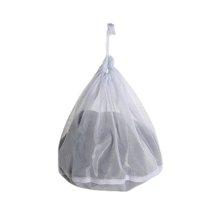 Nylon Mesh Laundry Bag - Adjustable Shoulder Strap, Drawstring Closure, Perfect for Dorms & Apartments