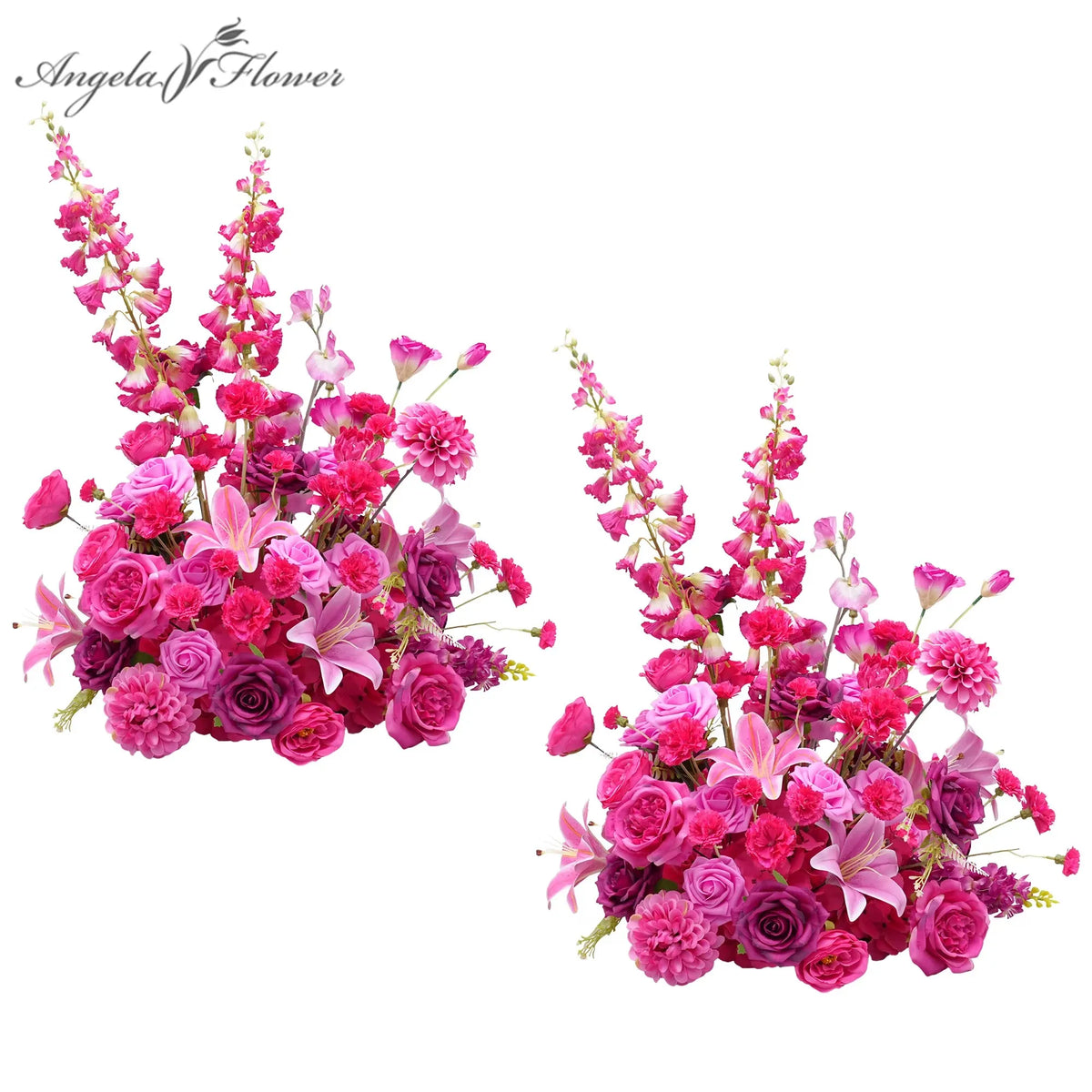 A8966 Red Free Standing Centerpieces Flowers Ball Bouquet Artificial Rose Arrangements Balls Table Sofa Runner For Wedding Event