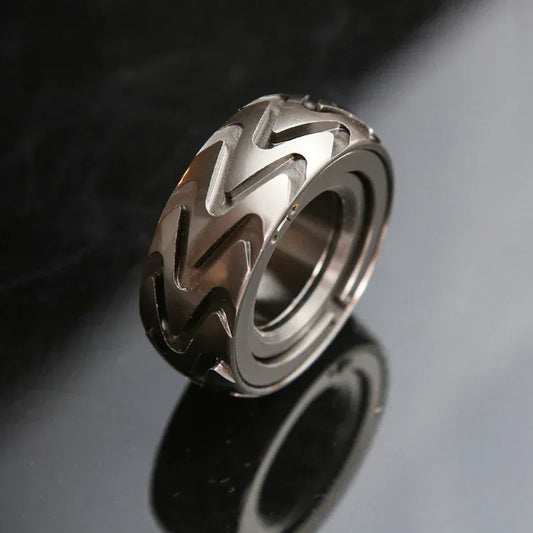 Mechanical Fidget Ratchet Ring EDC Metal Fidget Toys Stress Relief Toys For Adult Children Gift